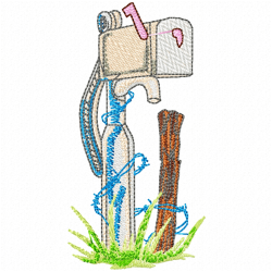 Mailbox Embroidery Design 6 Mailbox Embroidery Design 6